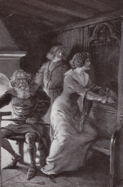 Illustratie voor The Cloister and The Hearth door Charles Reade (litho) door Paul (after) Hardy