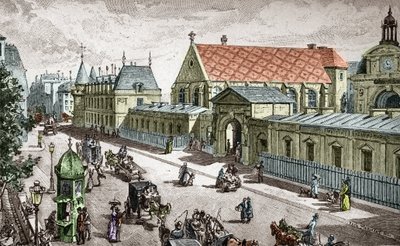 Zicht op het Conservatorium van Kunsten en Ambachten in Parijs (gegraveerd door Alexis Martin) door Paul (after) Merwart