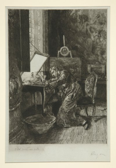 De Schilder door Paul Adolphe Rajon