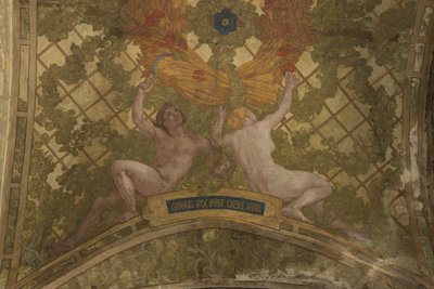 Decoraties voor het peristyle gewelf in het Petit Palais, tussen 1909 en 1910 door Paul Albert Baudouin