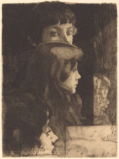 Een familie door Paul Albert Besnard