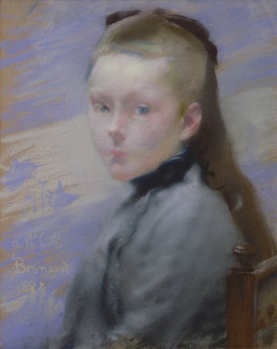 Portret van de dochter van de kunstenaar door Paul Albert Besnard