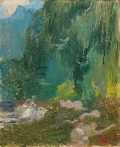 De Siësta, ca. 1890-1920 door Paul Albert Besnard