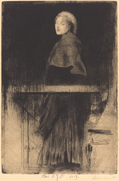 Vrouw met een cape La Femme à la Pelerine, 1889 door Paul Albert Besnard