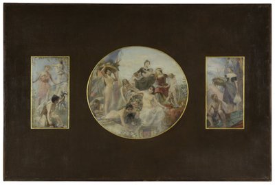 Schets voor de eetkamer van het Hôtel de Ville de Paris: La Chasse. L