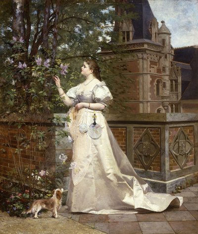 Seringen plukken, 1874 door Paul Alphonse Viry