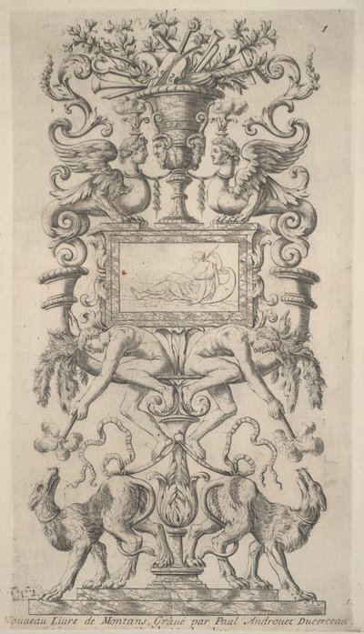 Ornamentaal ontwerp door Paul Androuet Du Cerceau