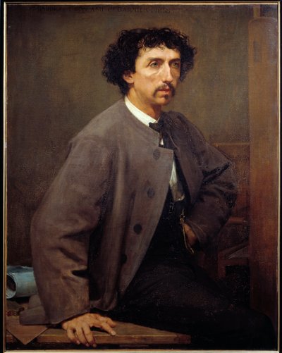 Portret van Charles Garnier, Franse architect (1825-1898) door Paul Baudry