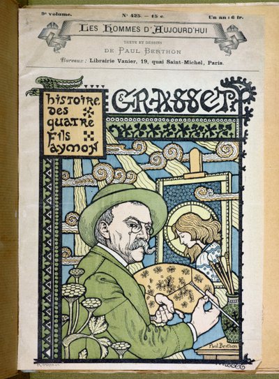Portret van Eugene Grasset (1841-1917) uit 