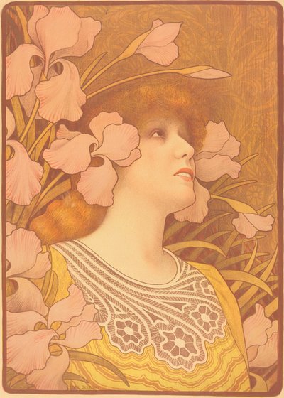Sarah Bernhardt als Melisande door Paul Berthon