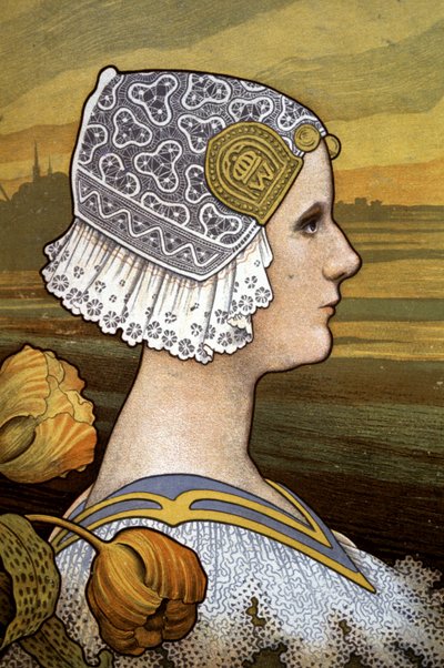 Koningin Wilhelmina van Nederland, ca. 1901 door Paul Berthon