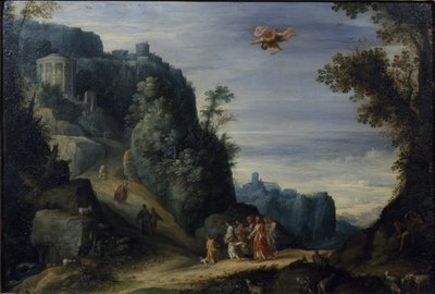 Mercurius en Herse, c.1605 door Paul Brill or Bril