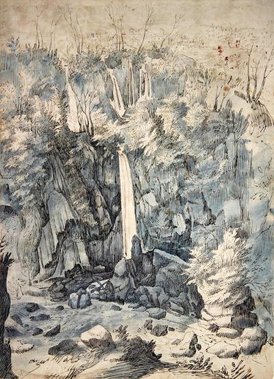 Waterval bij Tivoli door Paul Brill or Bril