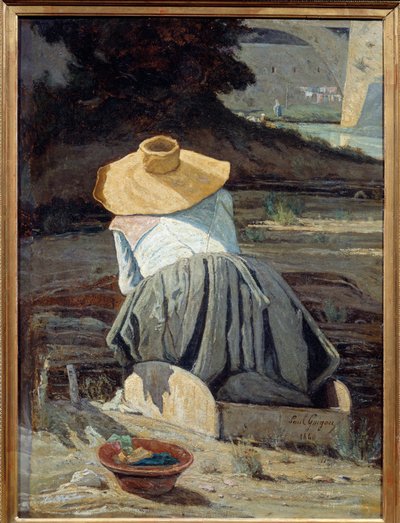 Wasvrouw door Paul Camille Guigou