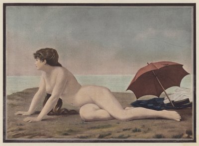 Aan de oever van het meer door Paul Celestin Nanteuil