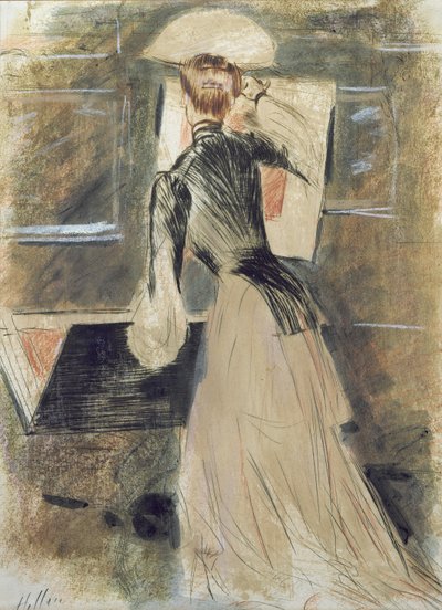 Madeleine Carlier door Paul Cesar Helleu