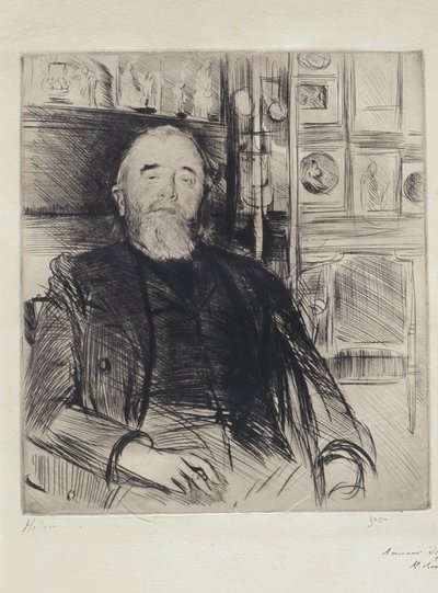 Porträt von Alexis Rouart door Paul Cesar Helleu