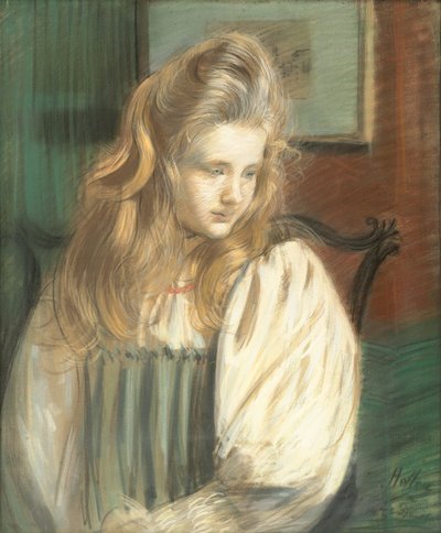 Portret van Jessie Margery Dunthorne door Paul Cesar Helleu