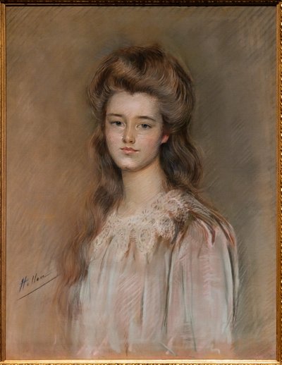 Portret van Louise Alida Livingstone door Paul Cesar Helleu