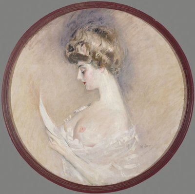 Portret van Marthe Letellier, née Fourton, ca. 1900 door Paul Cesar Helleu
