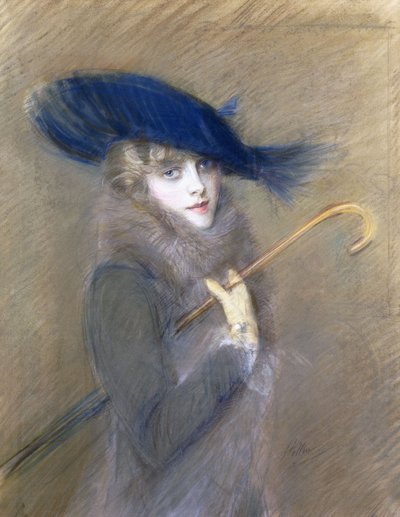 Portret van Peggy Letellier door Paul Cesar Helleu