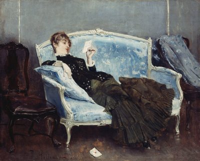 De brief; La Lettre door Paul Cesar Helleu