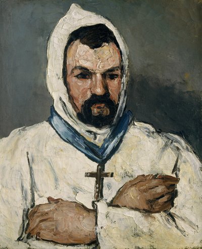Antoine Dominique Sauveur Aubert, de oom van de kunstenaar, als monnik door Paul Cézanne