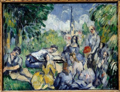 Ontbijt op het gras Schilderij door Paul Cézanne (1839-1906) 1875 Parijs, Musée de l