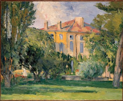 Het huis van Jas de Bouffan door Paul Cézanne