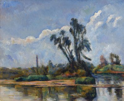 De rivier door Paul Cézanne