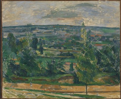 Landschap uit Jas de Bouffan door Paul Cézanne