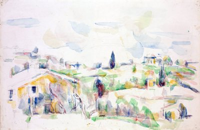 Landschap in de Provence door Paul Cézanne