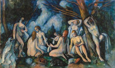 Grote baders door Paul Cézanne