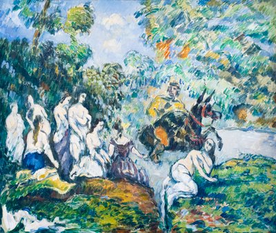 Legendarische scène of Sancho in het water, ca. 1878 door Paul Cézanne