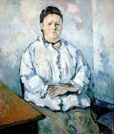 Portret van Madame Cezanne, c.1880-85 door Paul Cézanne