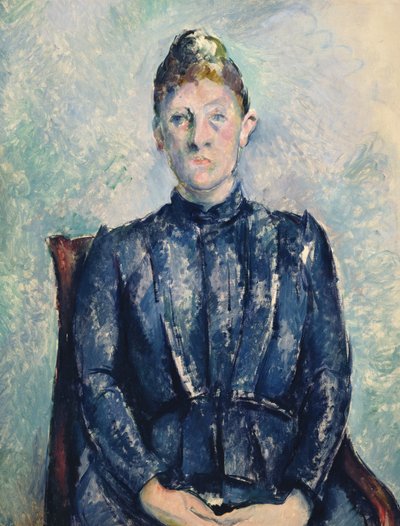 Portret van Madame Cezanne, ca.1890 door Paul Cézanne