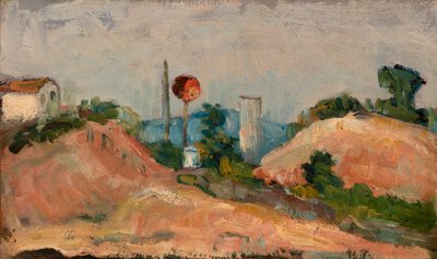 Spoorweginsnijding door Paul Cézanne