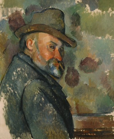 Zelfportret met zachte hoed door Paul Cézanne
