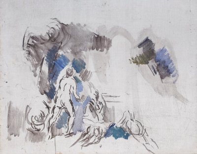 Schets van baders door Paul Cézanne