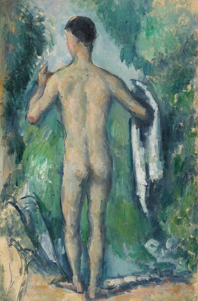 Staande Badende, Gezien van Achteren door Paul Cézanne