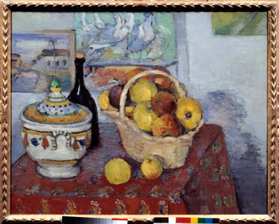 Stilleven bij de soepterrine door Paul Cézanne