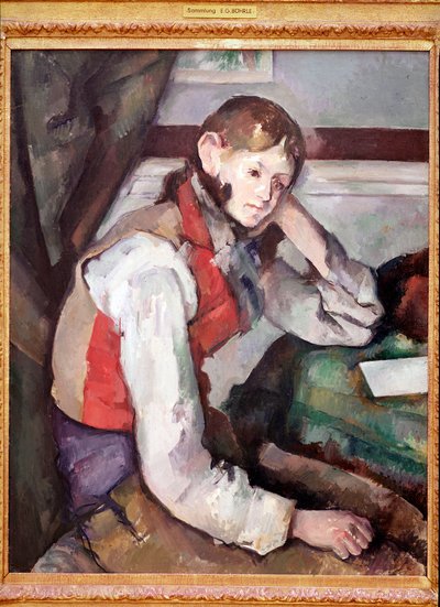 De jongen in het rode vest, of De jongen in het rode jasje door Paul Cézanne