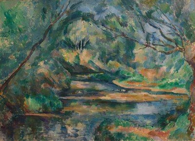 De beek door Paul Cézanne