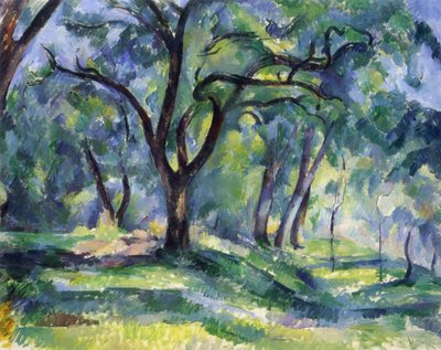 Het Bos door Paul Cézanne