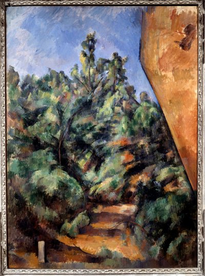 De Rode Rots door Paul Cézanne