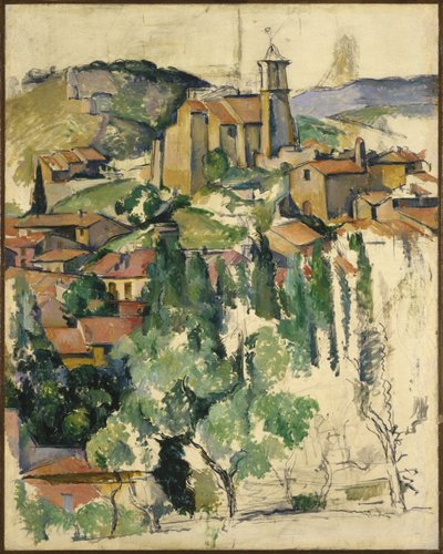 Het dorp Gardanne door Paul Cézanne