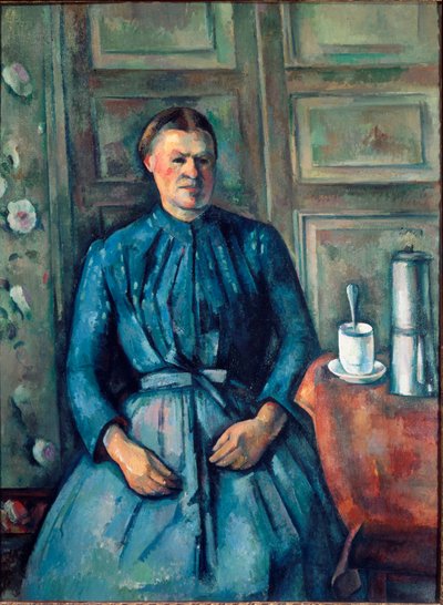 De vrouw met de koffiepot door Paul Cézanne