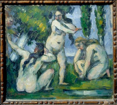 Drie baders door Paul Cézanne