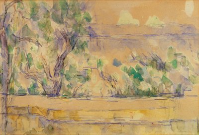 Gezicht vanuit het Atelier in Lauves door Paul Cézanne