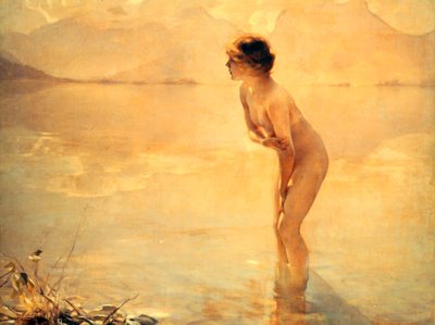 Septembermorgen door Paul Chabas